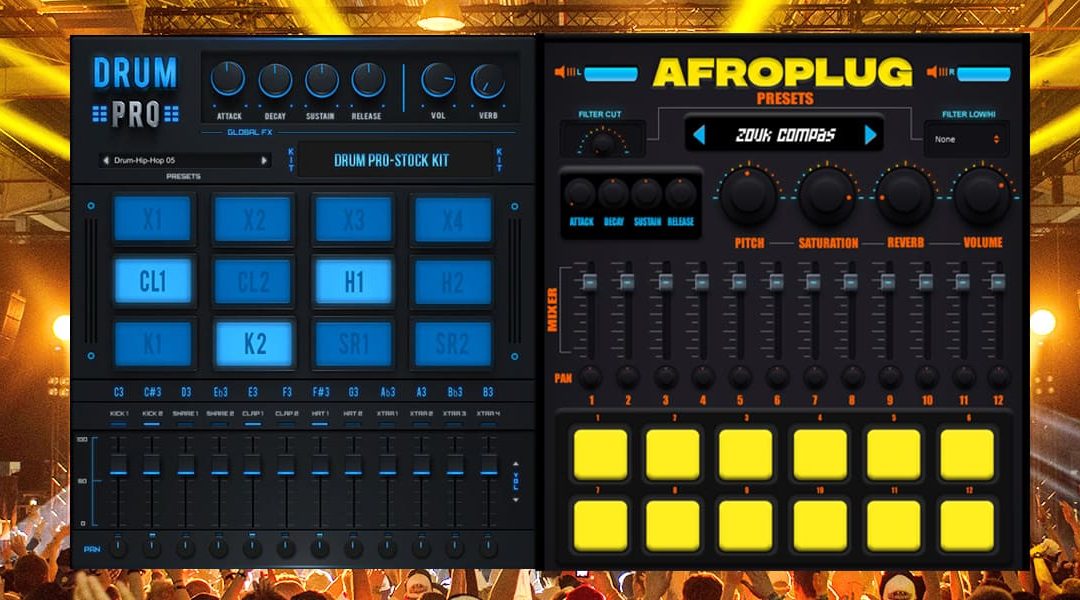آلة الدرامز ماشين – Drums Pro + AfroPlugin VST