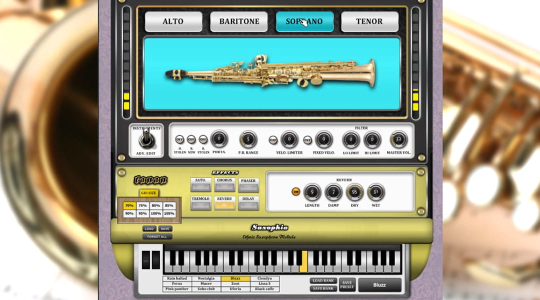 ساكسفون جميل لعزف الصولو Saxophia Free vst